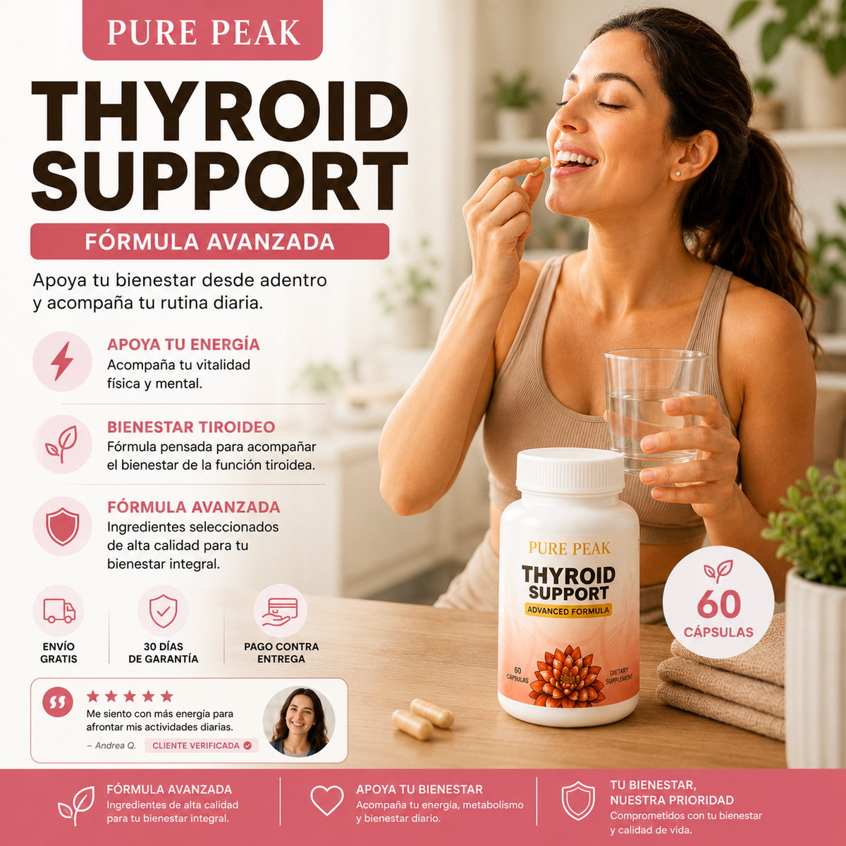 THYROID SUPPORT - Fórmula avanzada para el bienestar tiroideo
